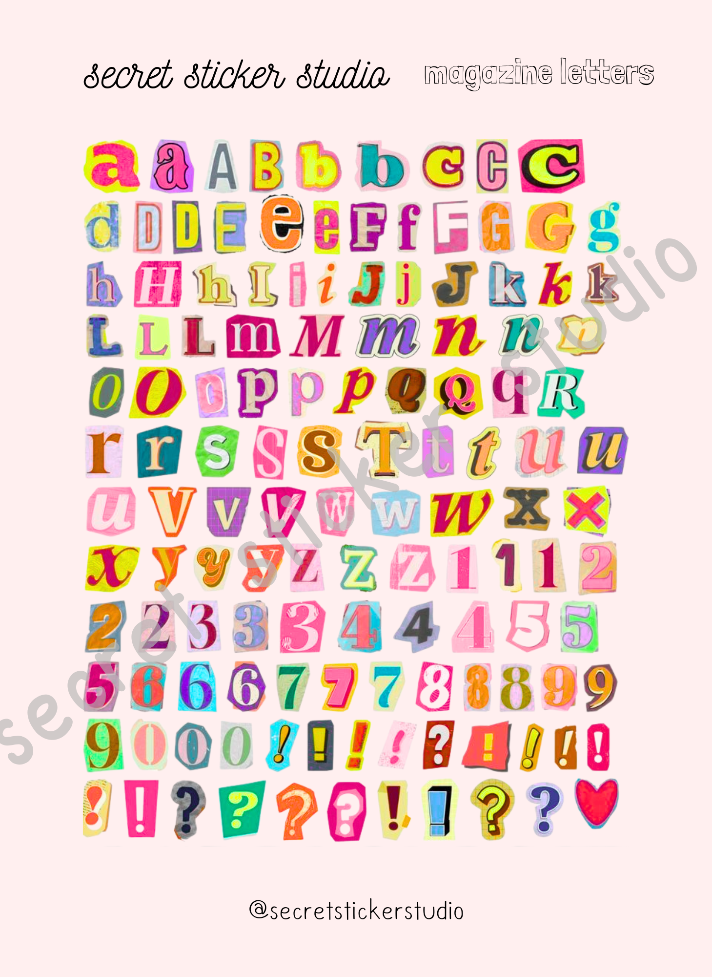 Mini Magazine Letters