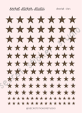 Cheetah Star Stickers