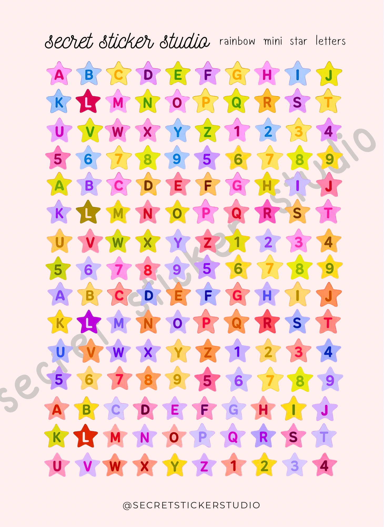 Mini Star Letters