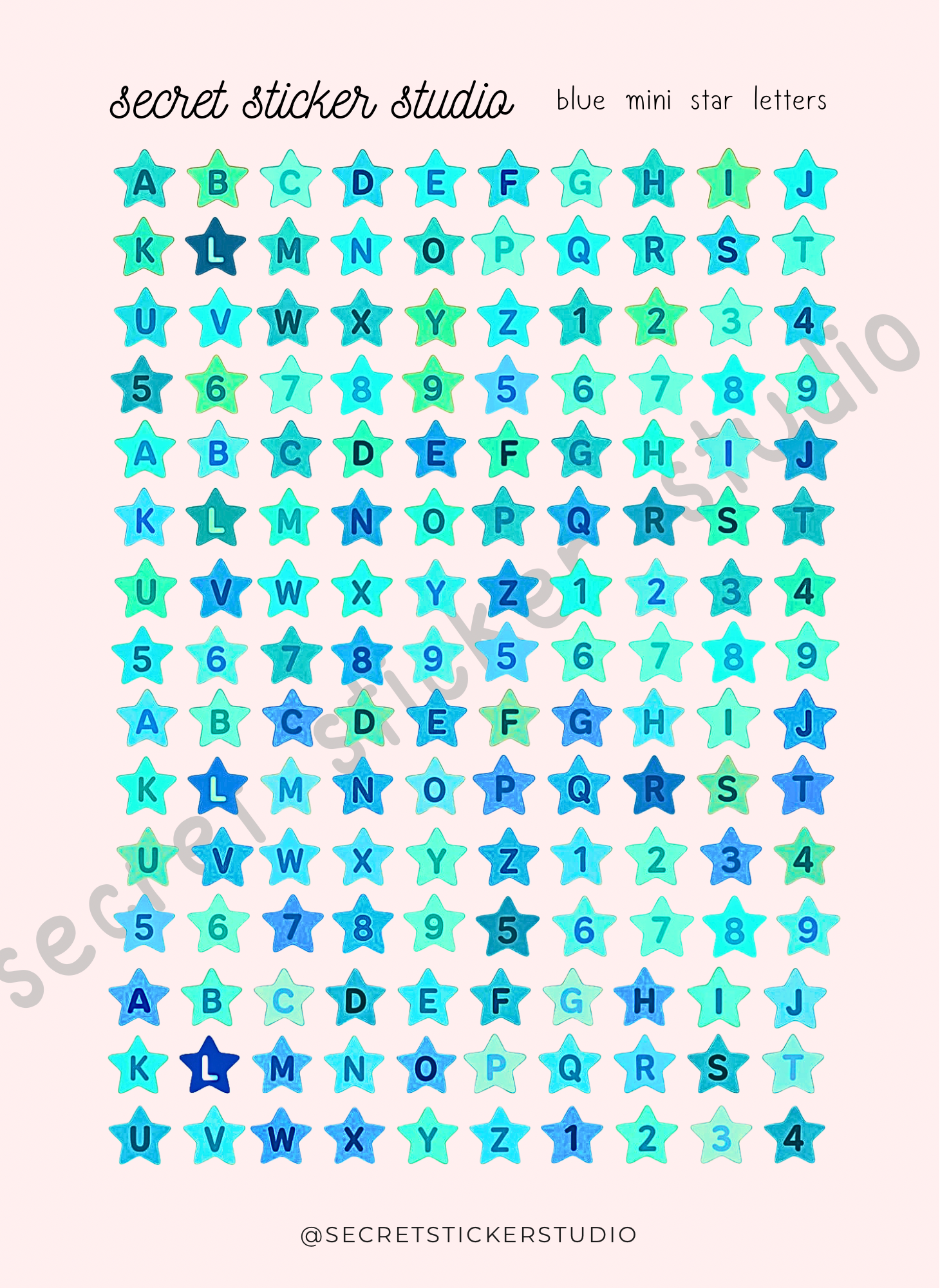 Mini Star Letters